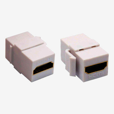 Адаптер HDMI Keystone MONOPRICE гніздо-гніздо, білий, для мультимедійних панелей, високошвидкісний