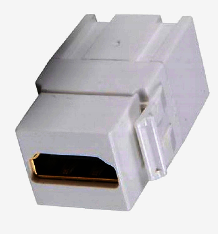 Адаптер HDMI Keystone MONOPRICE гніздо-гніздо, білий, для мультимедійних панелей, високошвидкісний