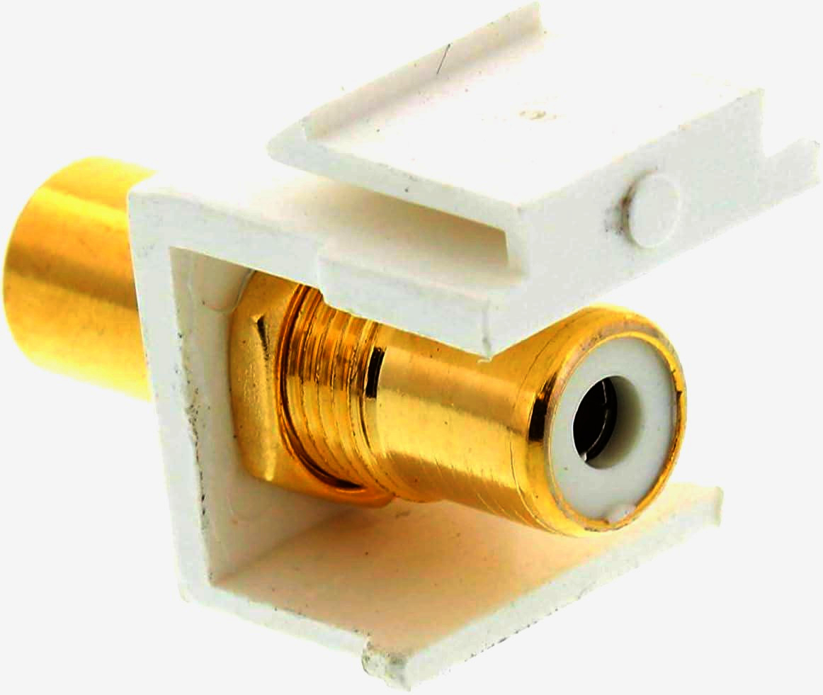 Вставка RCA Keystone 24К, гнездо-гнездо для аудио/видео, MONOPRICE, 1 м для настінних панелей