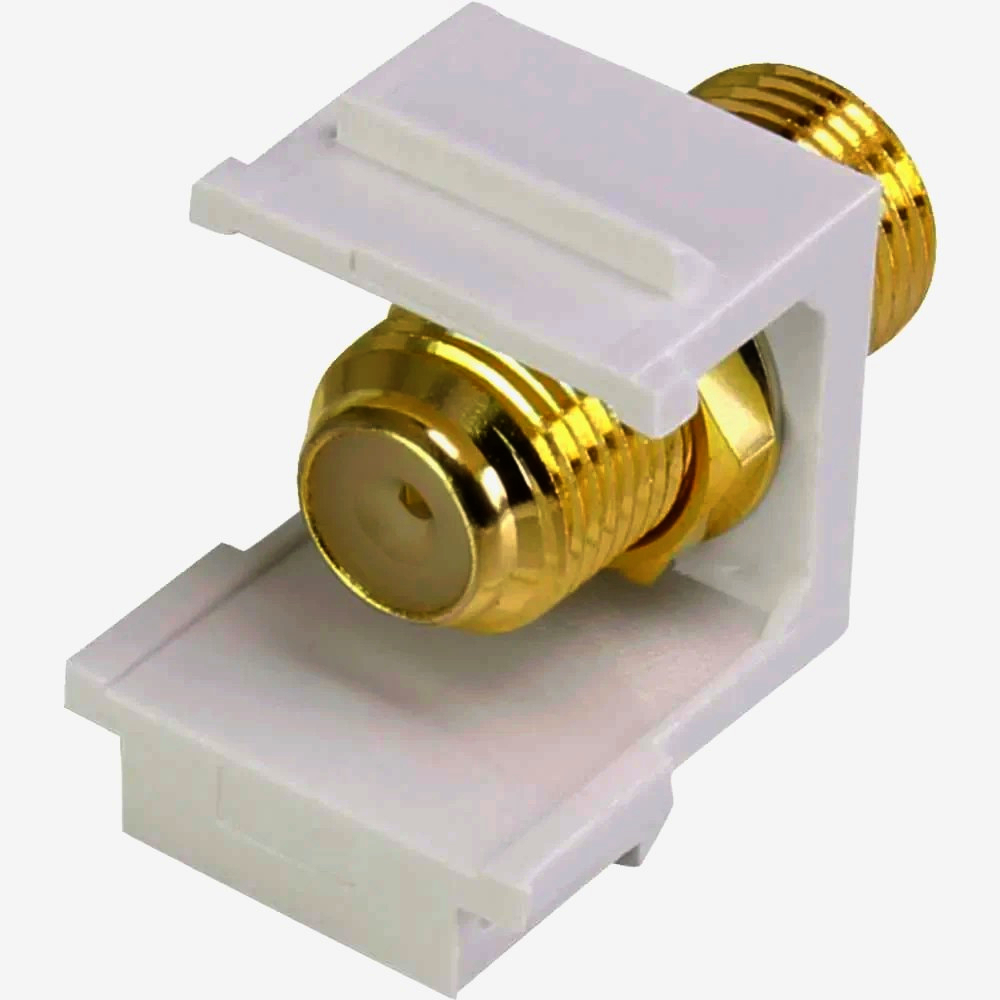 Адаптер F-типа Keystone, гніздо-гніздо, коаксіальний, 1 м - для ТВ і мультимедійних пристроїв