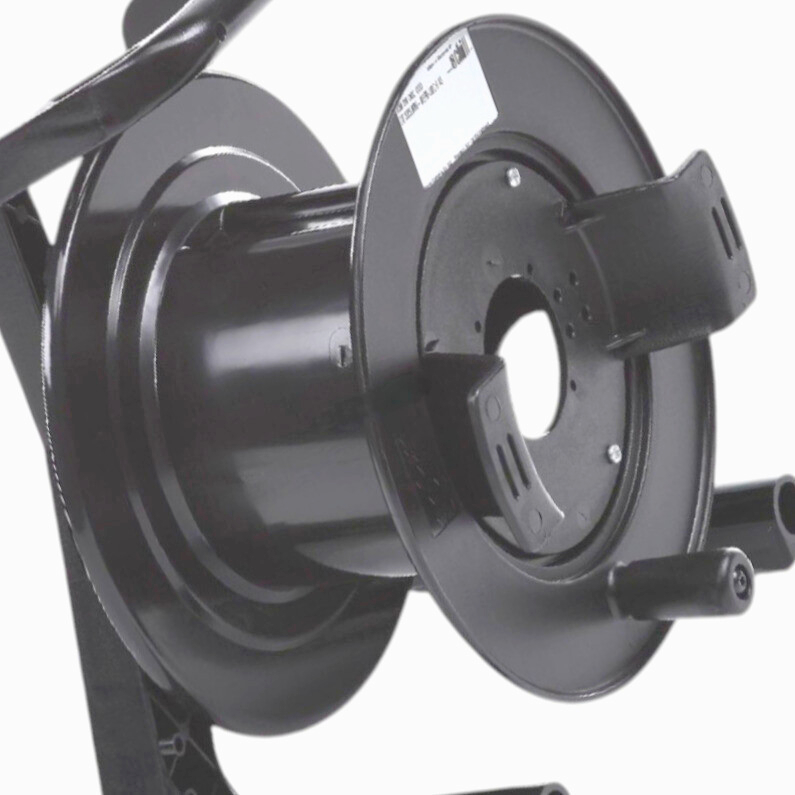 Катушка Schill для кабеля Ø235 мм з отверстием Ø43, легка, ударопрочна, чорна