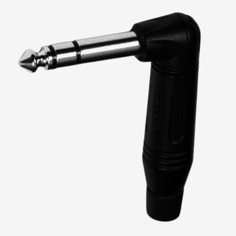 Штекер Amphenol Jack 6.3 мм 3-контактный стерео с никелированными контактами для аудиокабелей