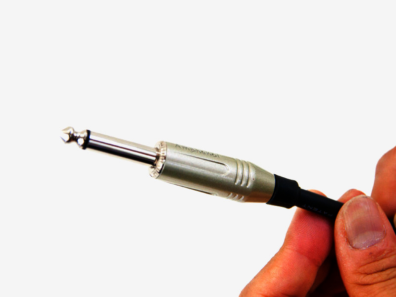 Штекер Jack 6.3 мм моно Amphenol, никелировані контакти, 1м - для музичних інструментів та аудіо пристроїв