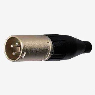 Разъем XLR 3-полюсний Amphenol для кабелю Ø 3.0-6.5 мм, з фіксатором 