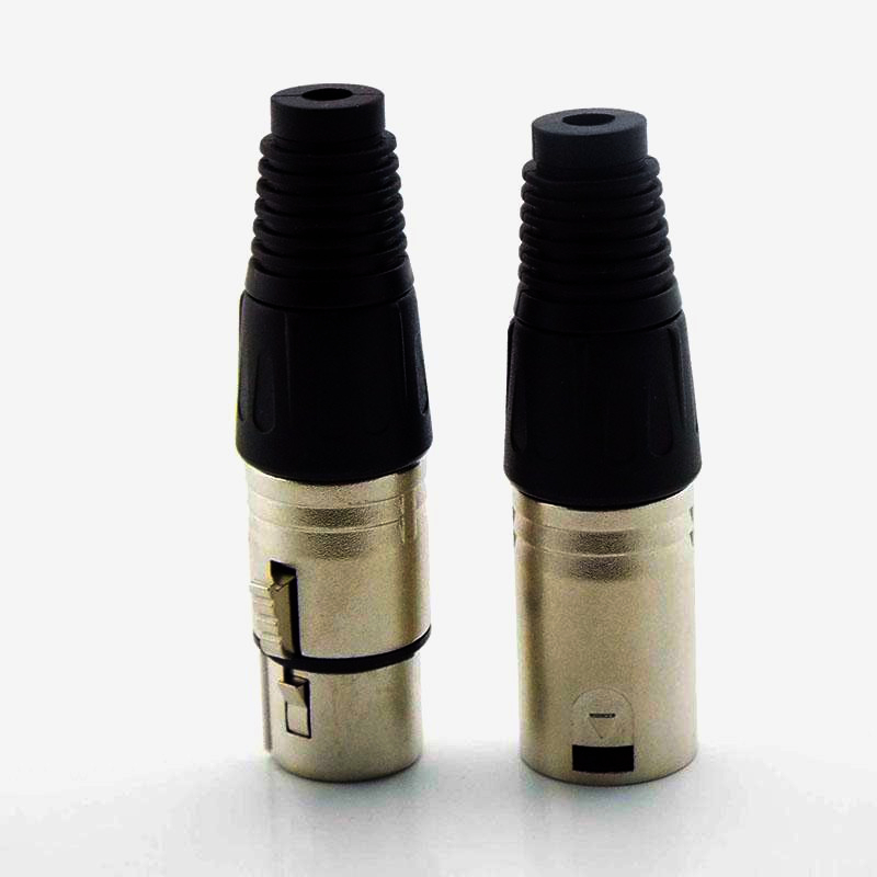 XLR роз'єм 4-pin Amphenol, нікельовані контакти, кабель 3.0-6.5 мм, надійне з'єднання