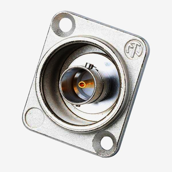 BNC адаптер SB304 75 Ом для HDTV, панельний, гніздо-гніздо, менше -30 дБ, до 3 ГГц