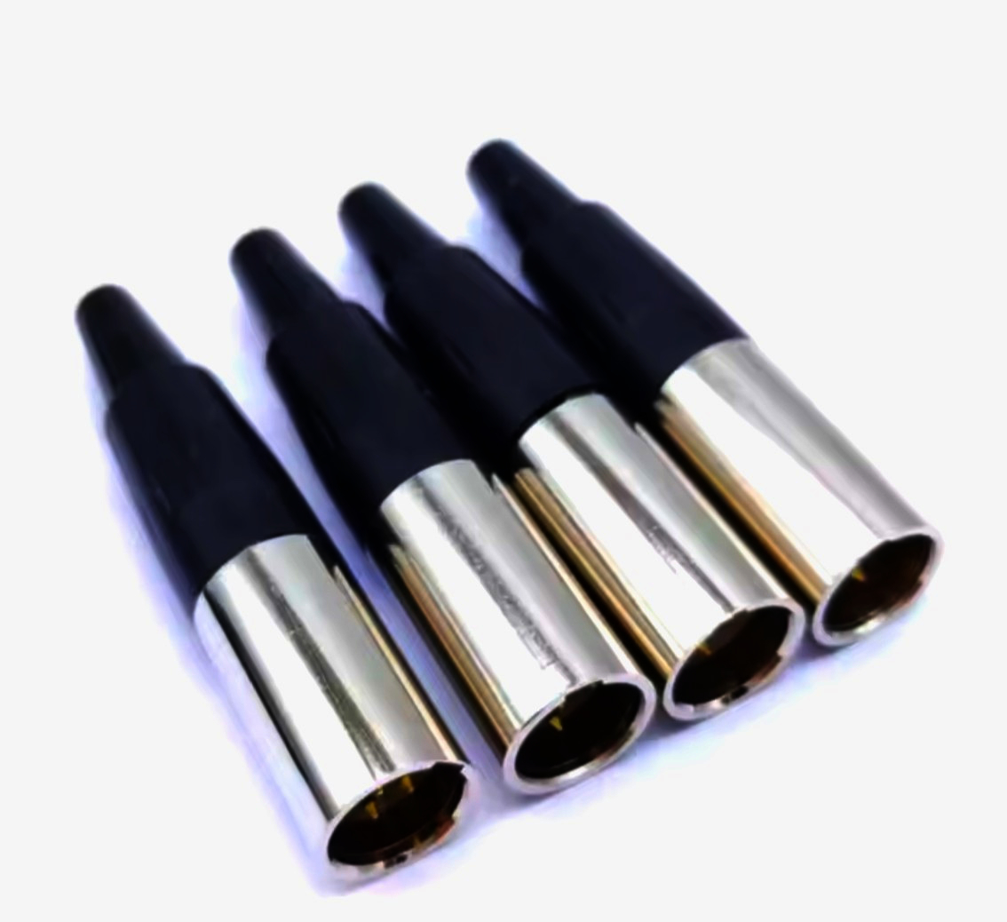 Кабельний роз'єм MOCO mini XLR SA102-3P, 3 контакта, 2.0-3.5 мм, нікель/чорний, якість