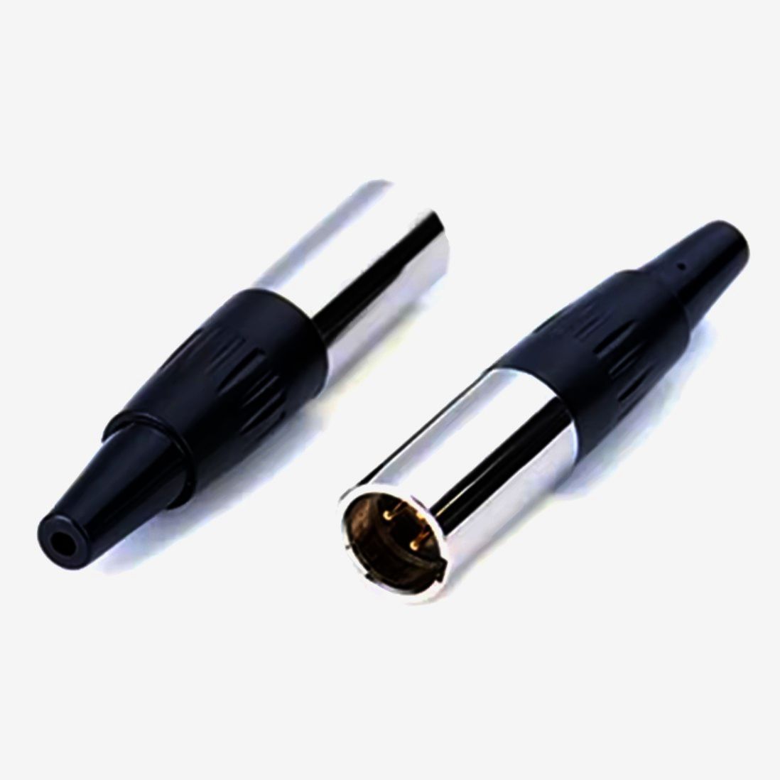 Кабельний роз'єм MOCO mini XLR SA102-3P, 3 контакта, 2.0-3.5 мм, нікель/чорний, якість