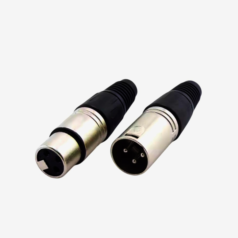MOCO XLR 3-pin нікельований male конектор під пайку для аудіообладнання, 1 шт.