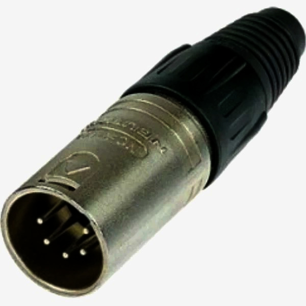 XLR роз'єм MOCO HFC5MXL 5-pin нікельований під пайку для студійного обладнання