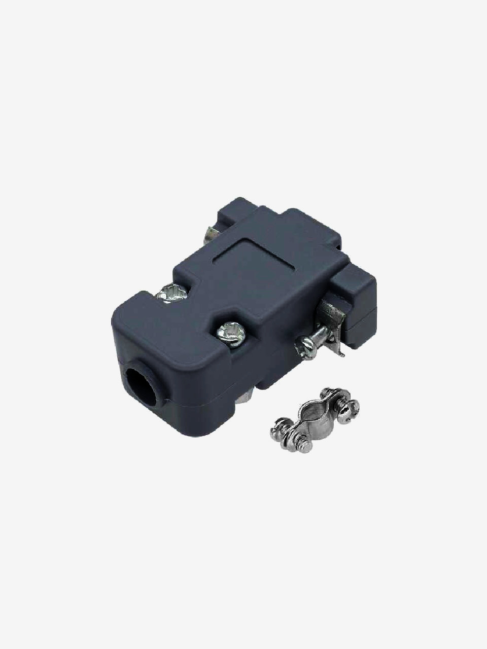 Корпус D-SUB 9/15 контактів з фіксуючими гвинтами NEW TIDE, сірий, пластиковий, надійний для електроніки