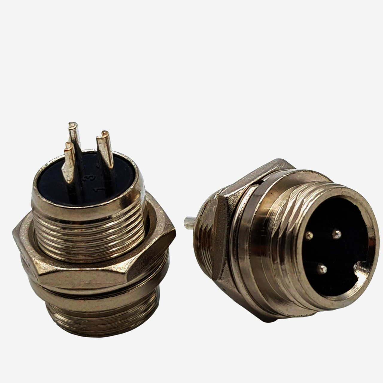 Раз'єм mini XLR MOCO SA137-3P 3-контактний металевий (штекер тато) для аудіообладнання