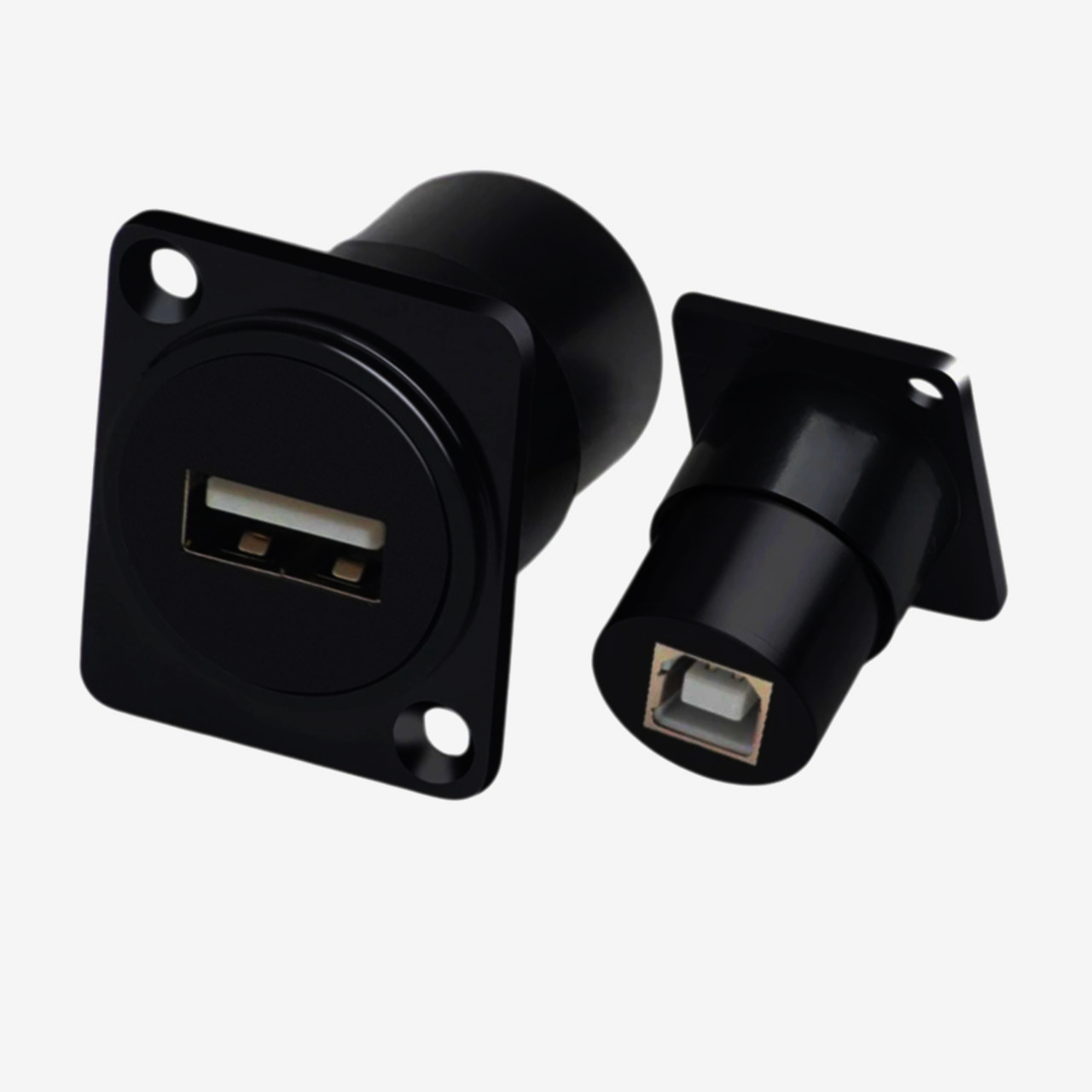 I-Taki B1007 USB адаптер гніздо-гніздо D-типу 2.0/3.0, чорний, цинковий сплав