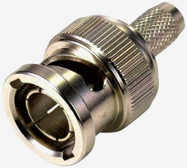 BNC штекер Telegärtner J01002A1288Y, обжим 75 Ом, для RG-59 B/U, 1 м, оригінал