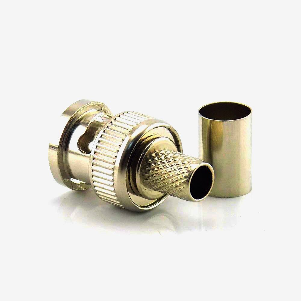 BNC-роз'єм Telegärtner J01002A0016, 75 Ом, обжимний для відеосигналів, Німеччина