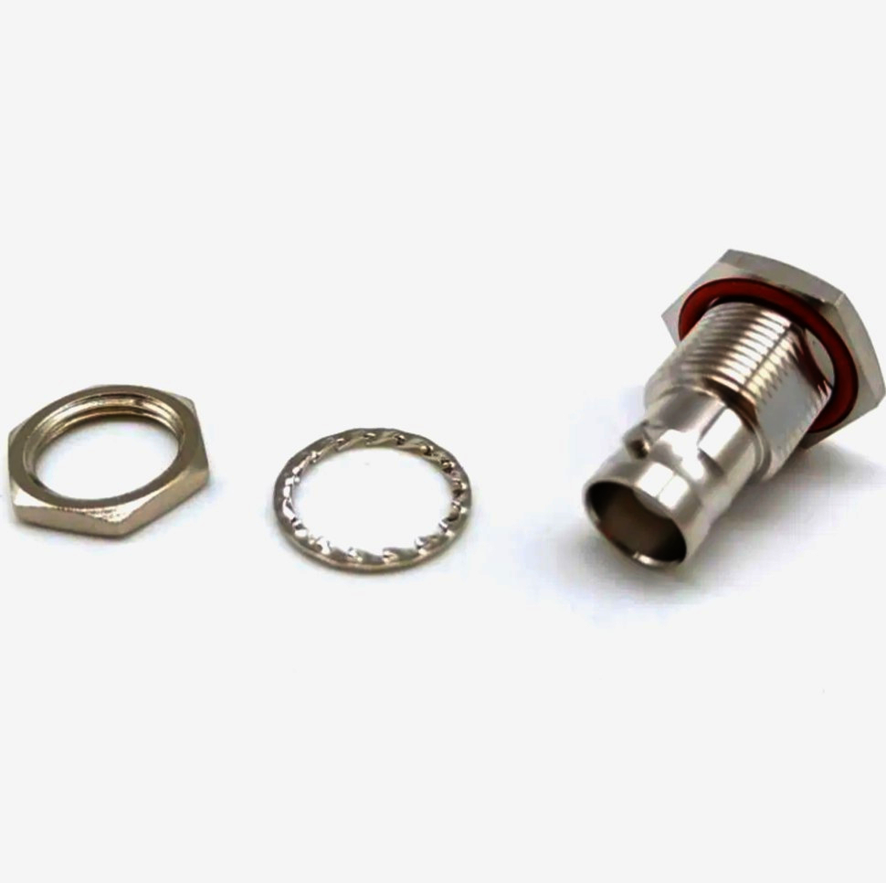 BNC роз'єм Telegärtner 75 Ом 4 ГГц панельне гніздо під распайку Z04, високе якість