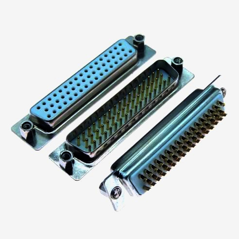 Разъем D-SUB 50 pin для пайки, трехрядный, золото, New Tide (Тайвань) - 22 г