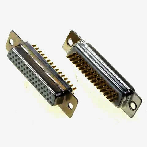 Разъем D-SUB 50 pin для пайки, трехрядный, золото, New Tide (Тайвань) - 22 г