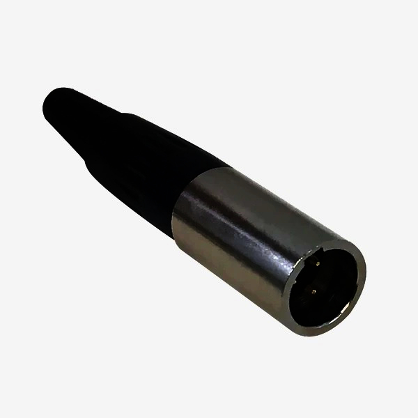 Аудіо коннектор Mini XLR 3Pin New Tide для мікрофонів, кабель до 3.2 мм, золото, 1м