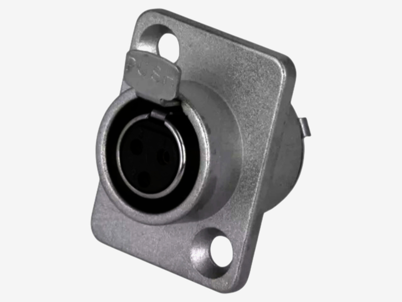 Разъем New Tide miniXLR 3 pin 92M-507(3P) позолоченный с фланцем 1 м для аудиосистем