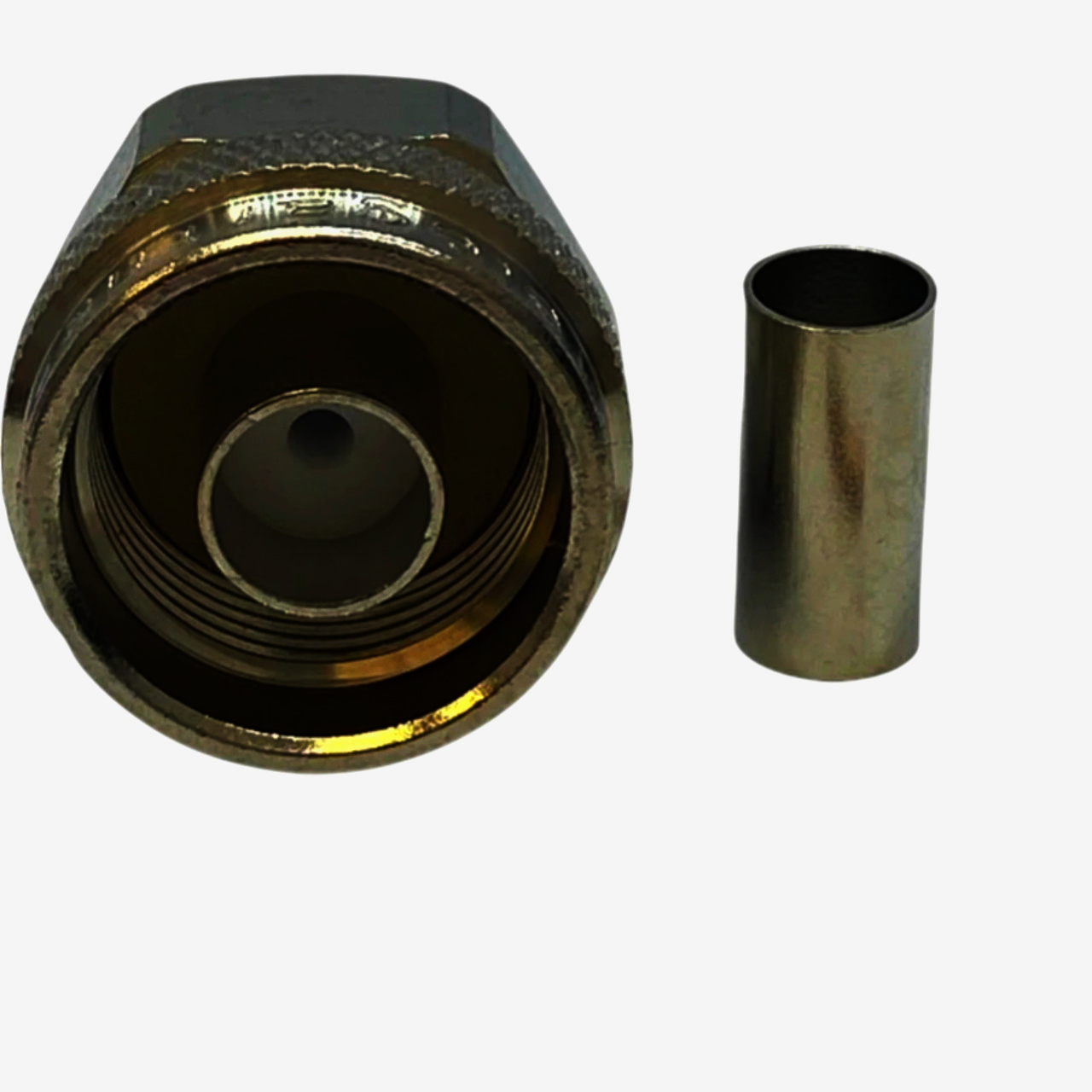 Раз'єм N-типа Telegärtner 50 Ом для RG-58C/U, обжимний, IP68, 11 GHz, Німеччина