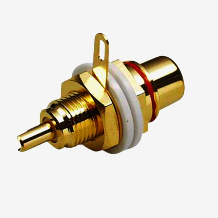 Панельное гнездо RCA Avvicon 1м с позолоченными контактами для чистого звука