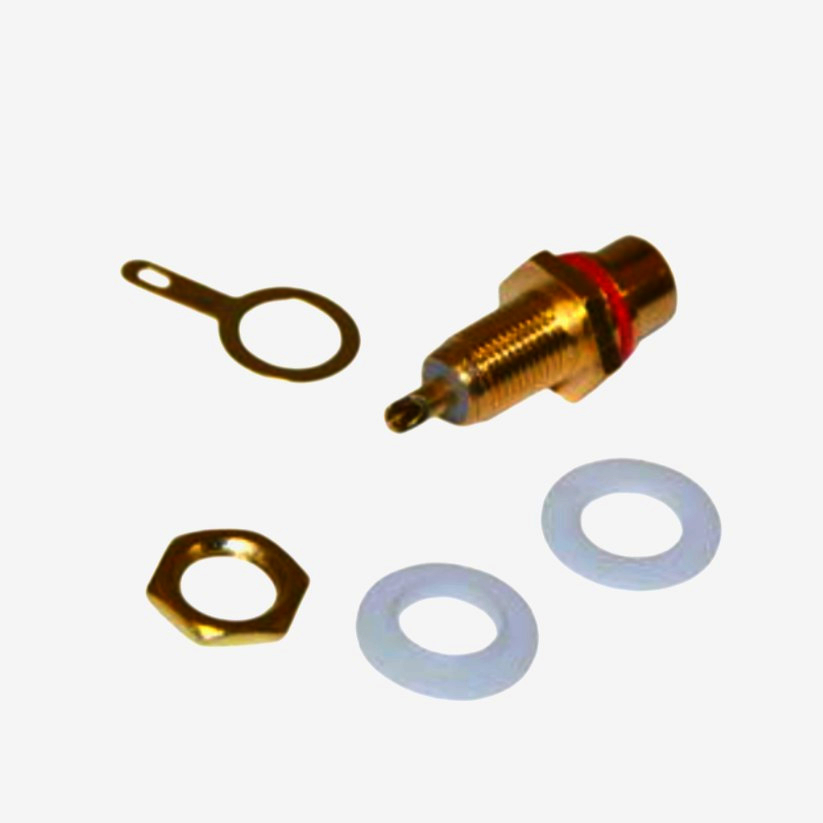 Панельное гнездо RCA Avvicon 1м с позолоченными контактами для чистого звука