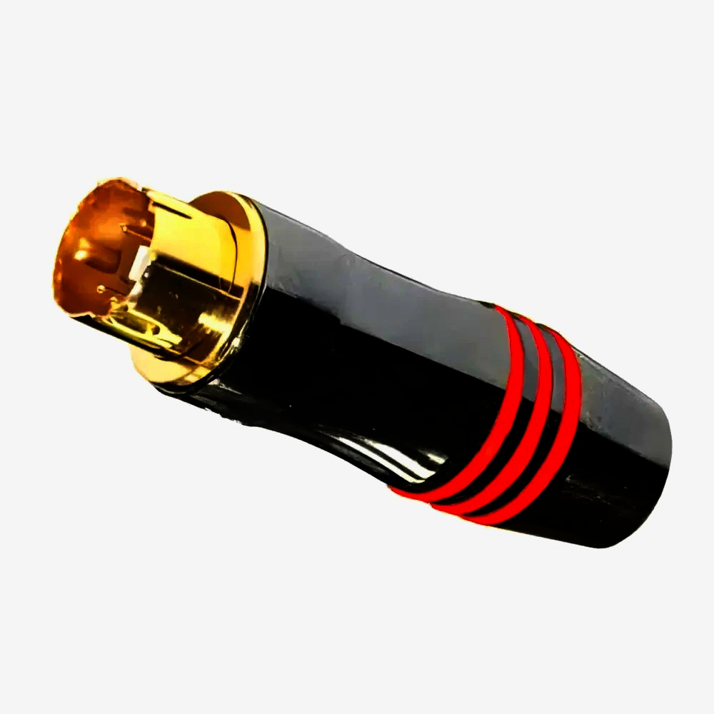 Премиальный разъем S-Video ACR-73-8 для кабеля до 8.5 мм, оригинал, miniDIN4, First Cable Company