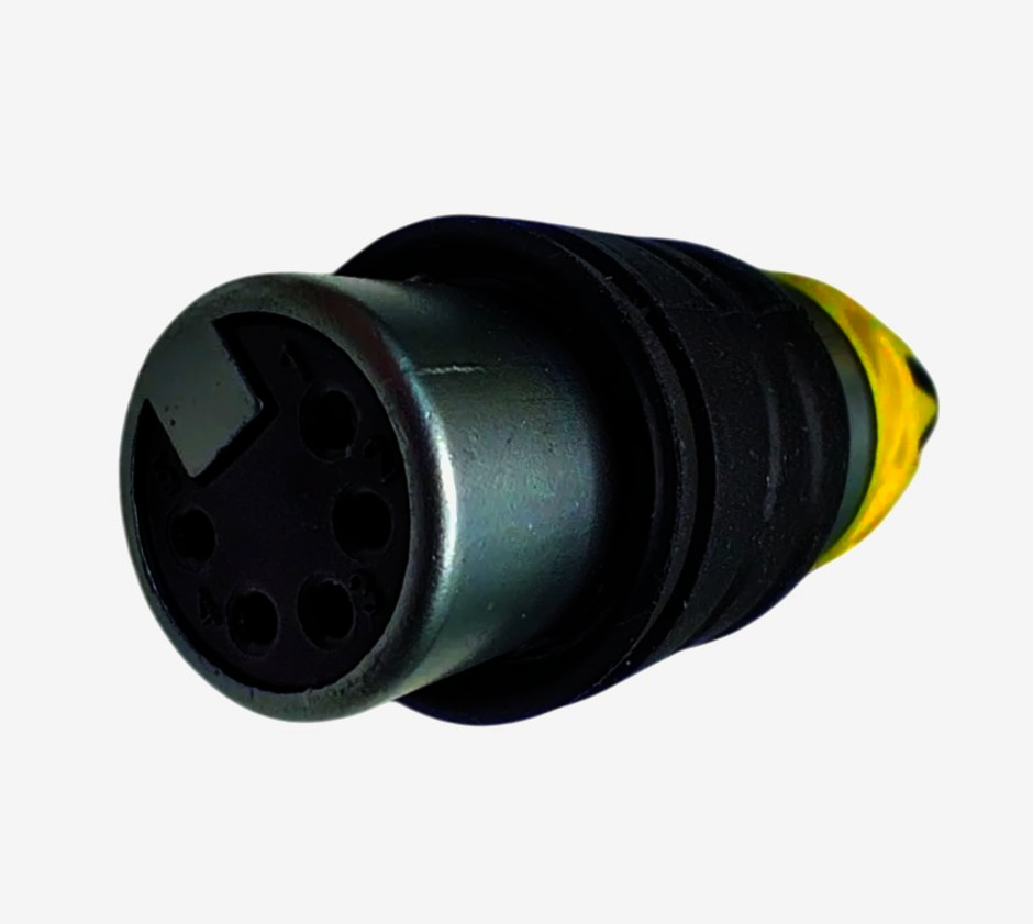 Панельний XLR роз'єм 5 контактів SA261A-SC-PG-WP з зажимом-крокодилом, IP65