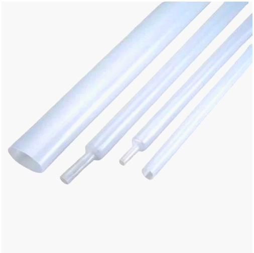Трубка термоусадочная PTFE 12 мм 2:1 прозрачная, для изоляции, 1 м, высокая температура и химстойкость