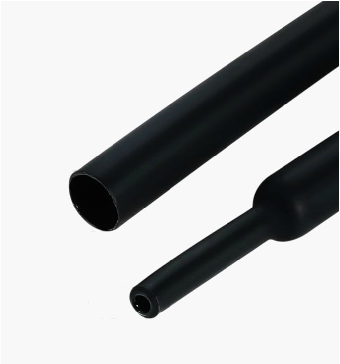 Трубка Kynar® 19,1 мм термоусадочна чорна JDD Tech, 1м - захист кабелів від вологи і хімії