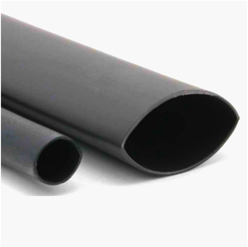 Термотрубка JDD Tech 25.4 мм чорна Kynar® термоусадочна вогнестійка 1 м для захисту кабелів