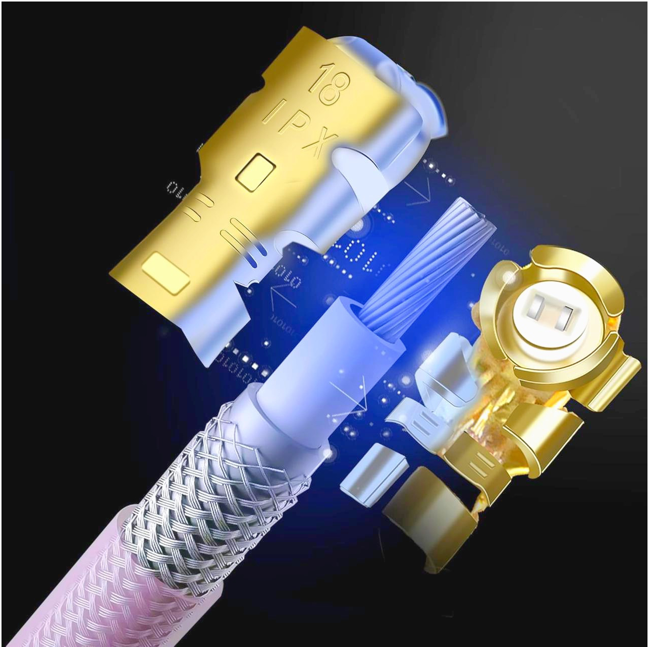 Коаксиальный кабель-джампер IPX RG178 10 см U.FL-SMA для антенн Wi-Fi, Bluetooth, GPS