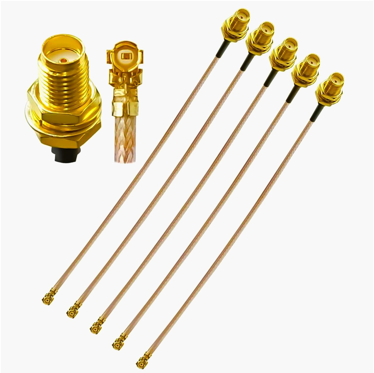 Кабель U.FL – SMA 10 см RG178 IPX для антен, Wi-Fi, GPS, GSM, коаксіальний джампер