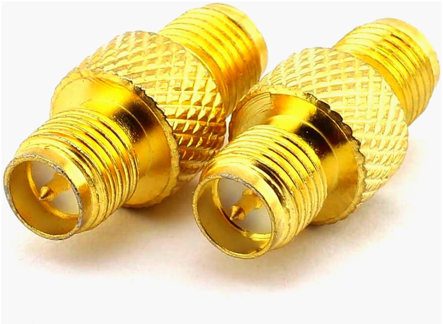 Адаптер RP-SMA гніздо-гніздо 50 Ом, 1 м, з гальванічним золотом для Wi-Fi і радіосистем