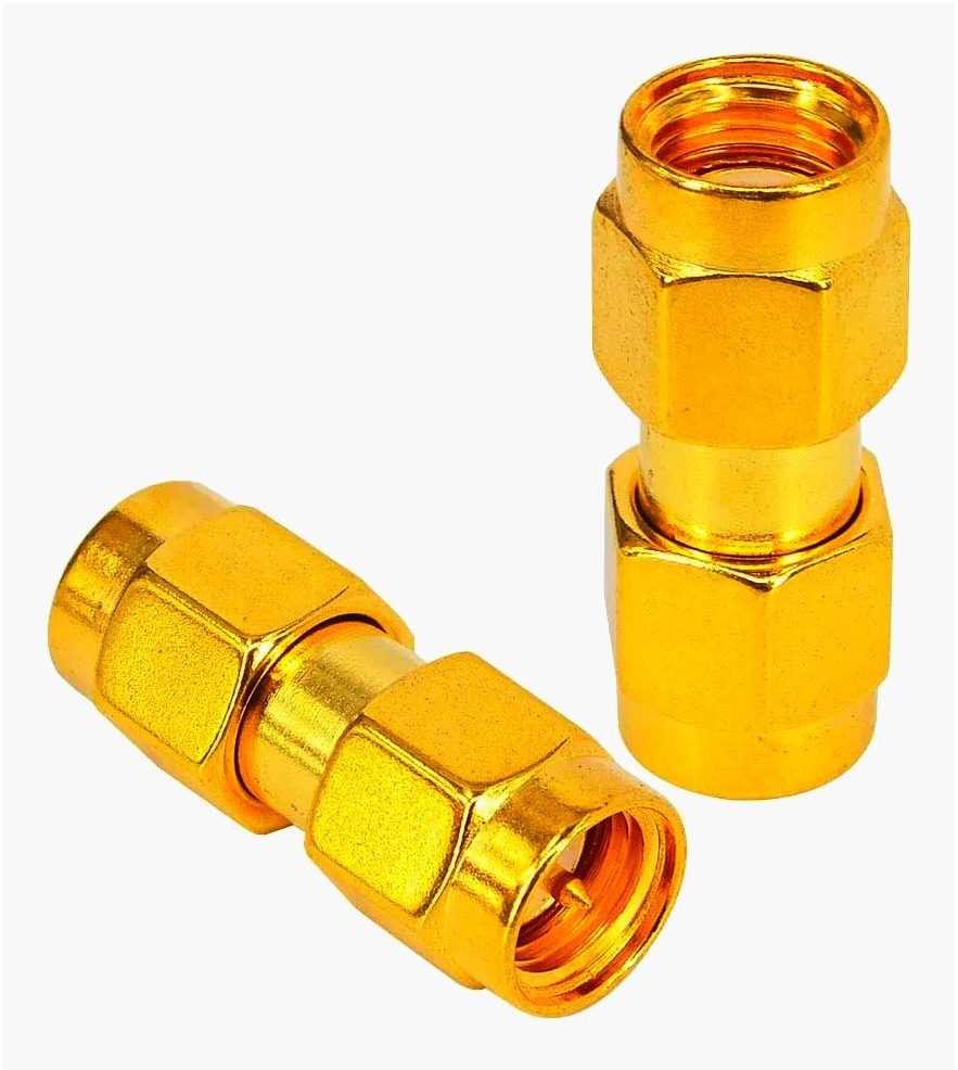 Компактний адаптер SMA ⟶ RP-SMA, метал, 50 Ом, штекер-штекер для антен