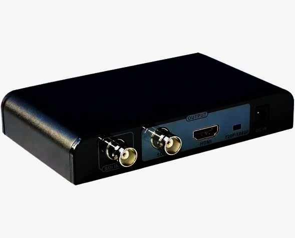Конвертер HDMI в SDI Lenkeng 1xHDMI - 2xSDI, поддержка SD/HD/3G, размер 128x78x22 мм
