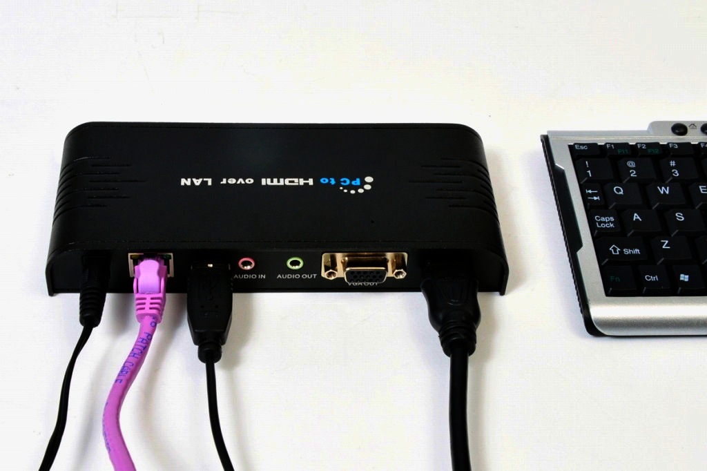 Универсальный KVM удлинитель RJ45 в HDMI 1080p и VGA с аудио, до 200м, поддержка 6 дисплеев