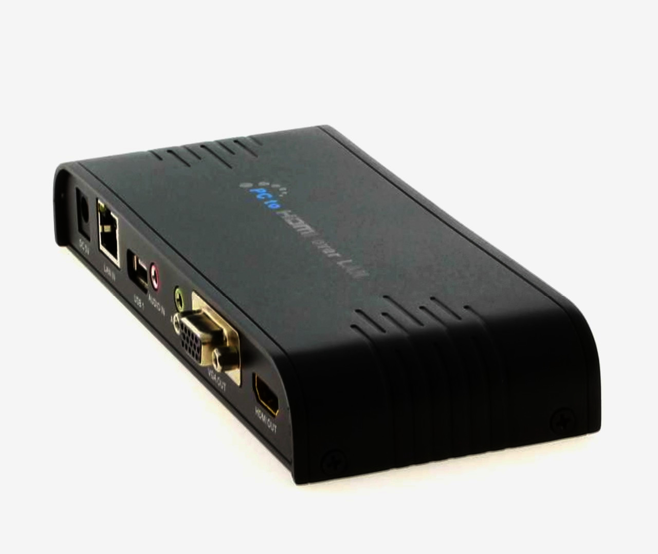 Универсальный KVM удлинитель RJ45 в HDMI 1080p и VGA с аудио, до 200м, поддержка 6 дисплеев