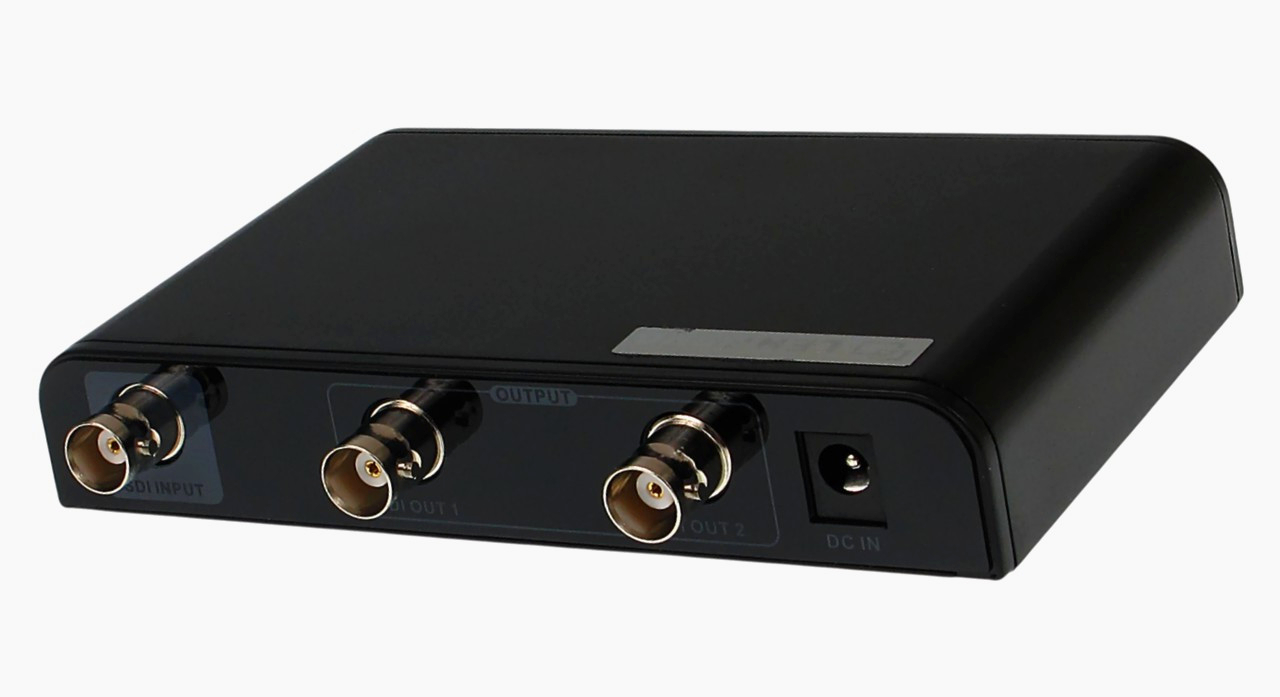 Lenkeng SDHD3G Сплиттер видео 1:2 SD/HD/3G-SDI, 2 выхода BNC, компактный, черный