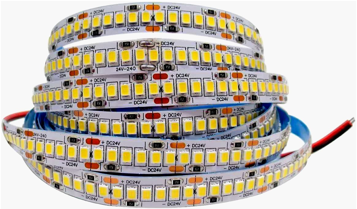LED-лента King Saro 12V 240 LED/м SMD2835 19,2W 6000K холодний світ, IP20, 10 мм, 1 м