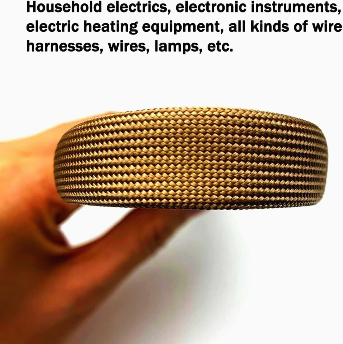 Преміум оплетка Techflex Ultraflexx, скловолокно 6.55 мм, 1 м, до 650°С, світло-сіра