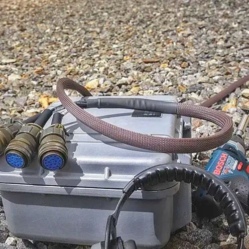 Оплетка Techflex 1 м для захисту кабелів від гризунів, 12.7 мм, темно-коричнева