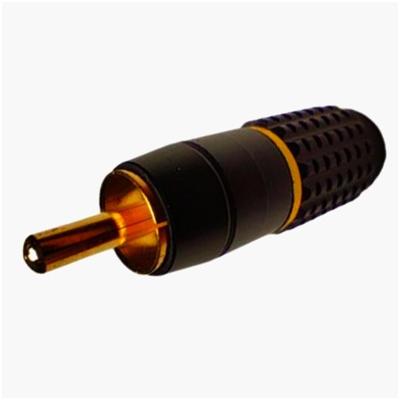 RCA штекер Avvicon 5 мм, позолочені контакти, алюмінієвий корпус, 1 м для аудіо/відео