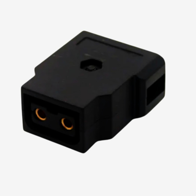 D-Tap гніздо живлення Rean 2 контакта для кабелю 4-5 мм, 12В, чорне DC-DTAP-F