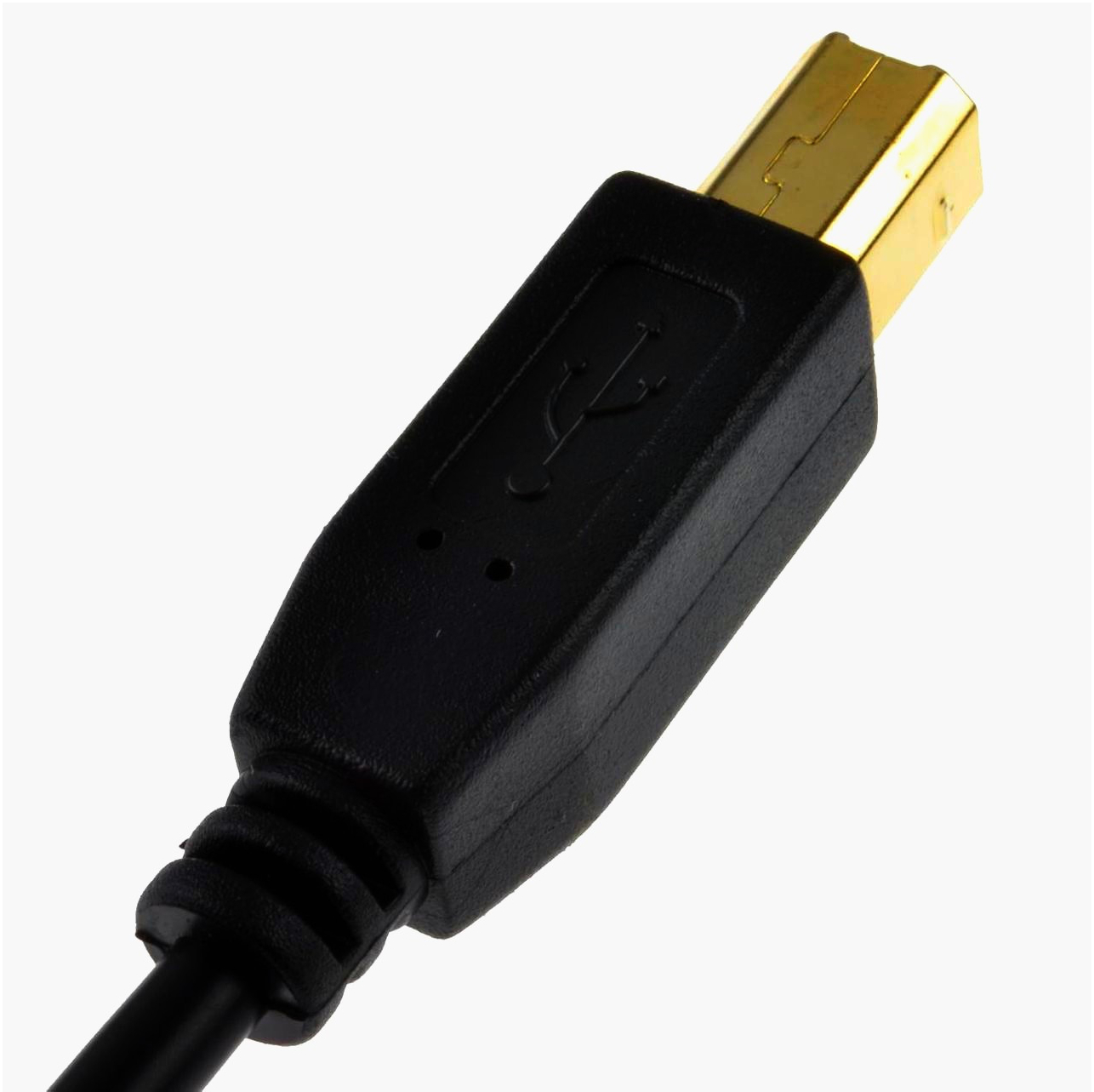 Кабельний роз'єм USB-BM I-Taki 1м, 4 контакта, 24K золото, для пайки, чорний