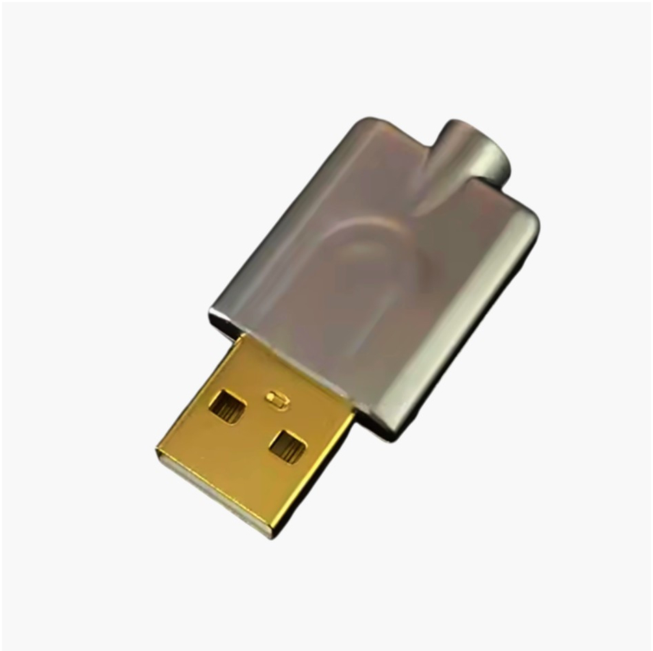 USB штекер I-Taki AM2Y 24К золото, тип A, 4 контакта, для кабелей, 1м, USB 2.0
