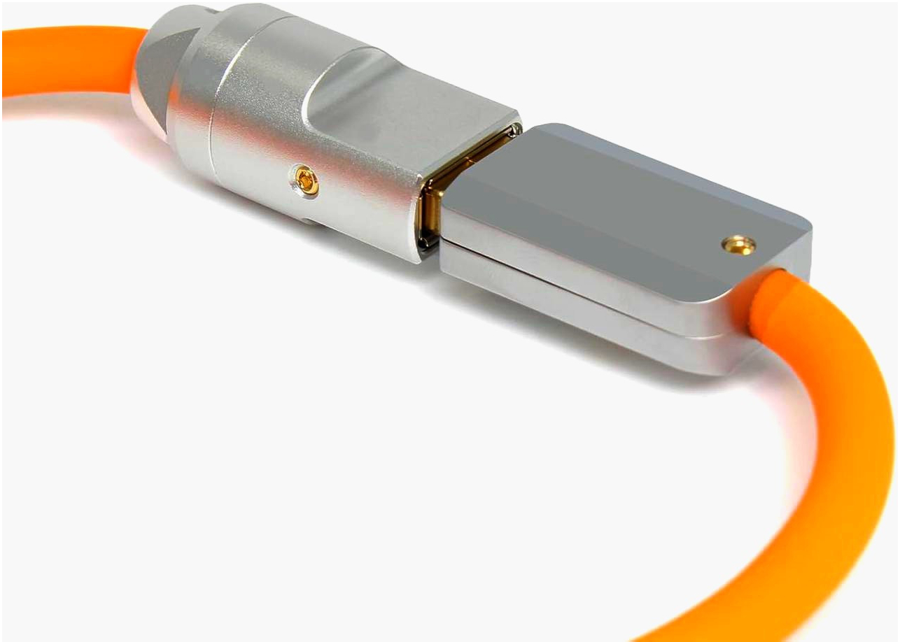 Роз'єм USB-AF3Y I-Taki, 8 контактів, позолота 24К, металевий корпус, 1м, преміум якість