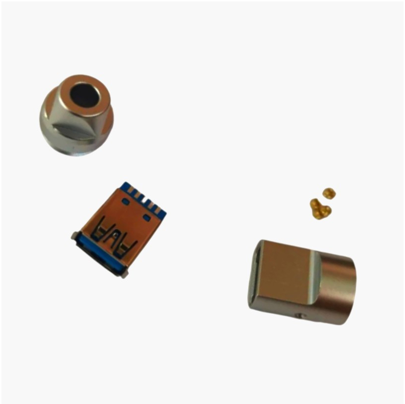 Роз'єм USB-AF3Y I-Taki, 8 контактів, позолота 24К, металевий корпус, 1м, преміум якість