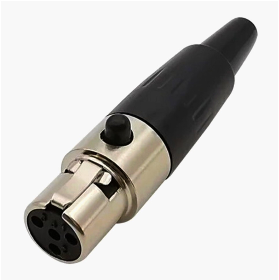 Разъем MOCO SA101-4P mini XLR 4-contact для аудиосоединения, длина 1м, профессиональный кабель